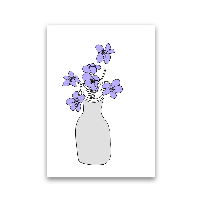Sweet Violets by Carissa Tanton - Print, Unframed, 30cm H x 21cm W x 1cm D