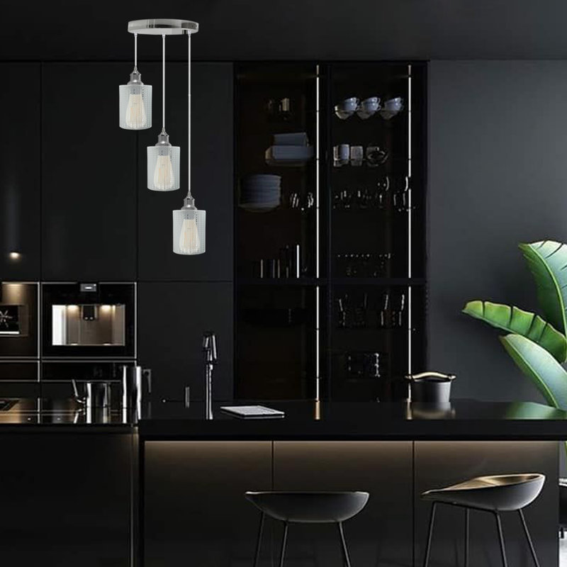 Farsam 3 - Light White Cluster Pendant
