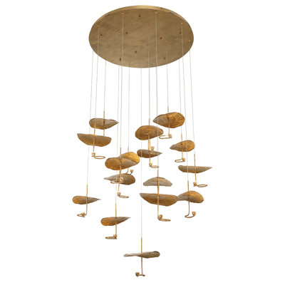 Lagatto 16 light Chandelier in Bronze
