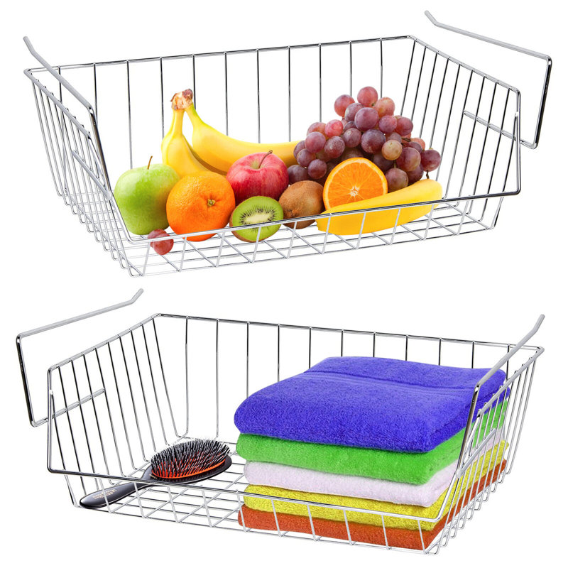 Keen Steel Under Shelf Basket, Chrome