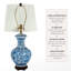 Porcelain Round Vase 24.5" Table Lamp