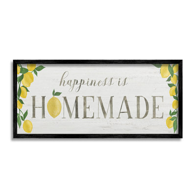 Bd-420_FG " Happiness Is Homemade Single Picture Frame " by Natalie Carpentieri on Canvas
