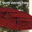 Parasol de marché rectangulaire avec base-1695550424