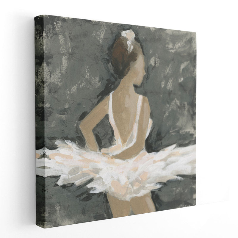 Ballerine Fresco II - reproduction d'art sur toile, H 40 po x l 40 po