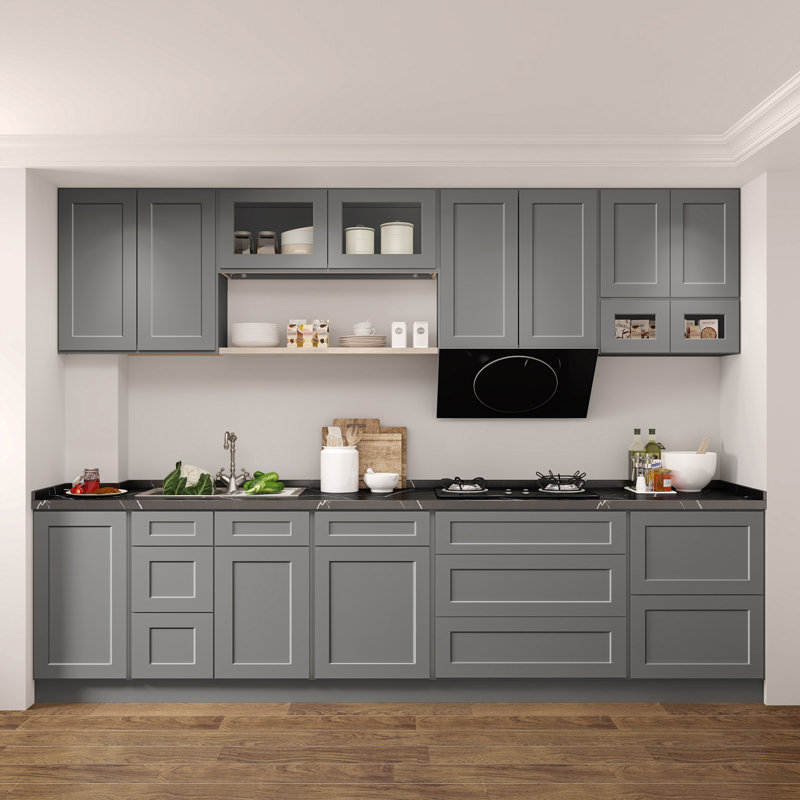 Armoire Homlux, H 34,5 po x l 30 po, Shaker Greystone