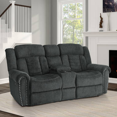 Latitude Run® Herriman 81.5 W Padded Arm Microfiber Push Button Power  Reclining Sofa & Reviews