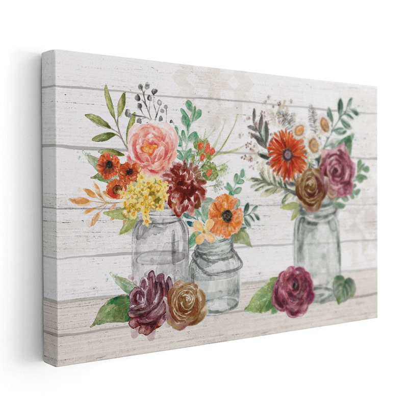 «Flower Fest IV», reproduction d'art sur toile, H 16 po x l 24 po