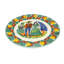 Assiette décorative en céramique colonial couple majolica David
