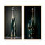 Prestiges profil vert champagne - ensemble de 2 reproductions d'art sur toile champagne-346893228-346893224