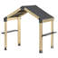 Pavillon de jardin extérieur en bois galvanisé avec toit en acier galvanisé l 8 pi x P 6 pi Gartoo