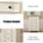 White Solid Wood Accent Cabinet