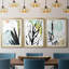 No Deckle Tropical Moderne IX - reproduction encadrée de qualité supérieure sur mesure mat - 3 pièces-1630682672-1630682677