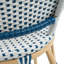 Ensemble de 4 chaises de salle à manger d'extérieur Altesa French Bistro tissées pour la cuisine et le patio-1644369044