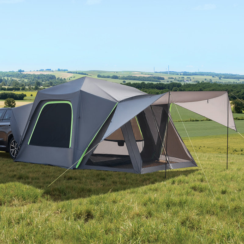 Tente de camping avec auvent imperméable pour 5 à 8 personnes