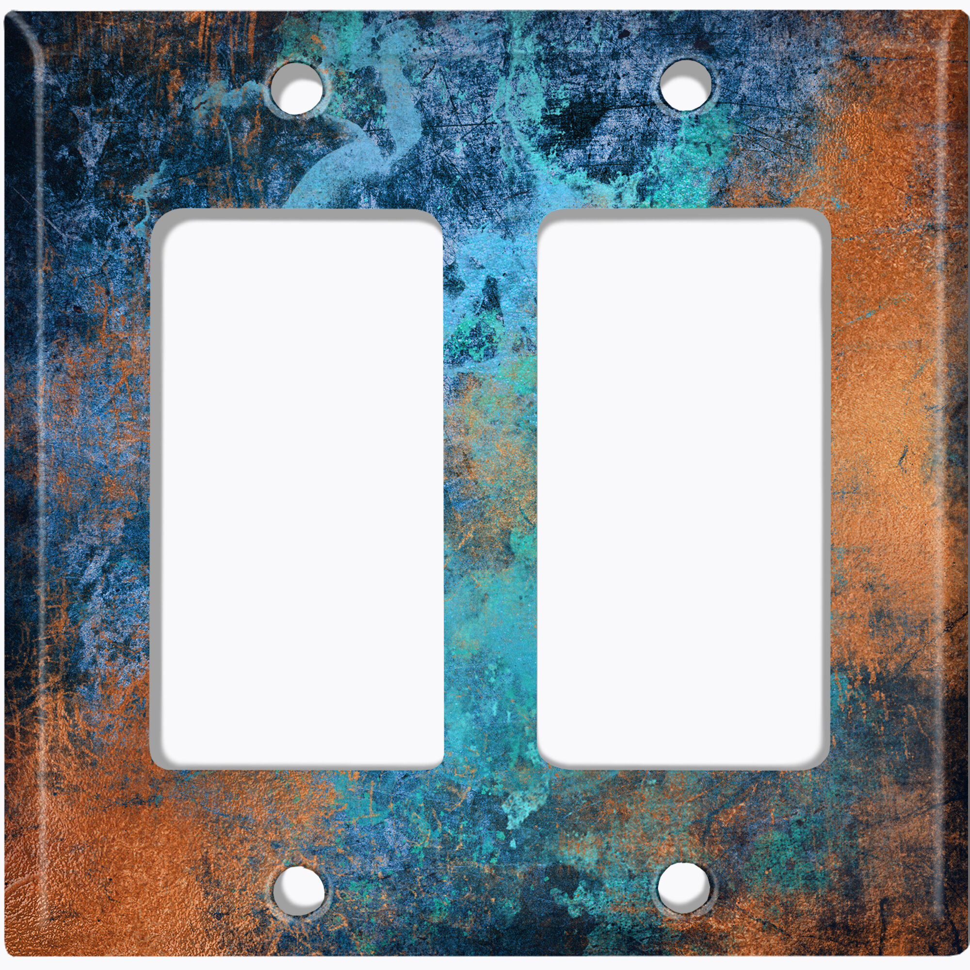 Worldacc Metal Crosshatch Light Switch Plate Outlet Cover (metal Patina 