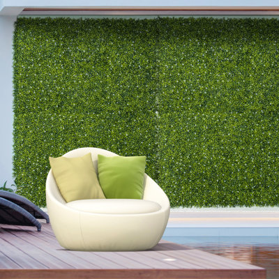 50cm Faux Evergreen Hedge