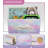  6 Drawers Dresser with Steel Frame, Wood Top, Fabric Bins in Rainbow Sparkle Tie Dye