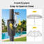 Parasol en chaume 13 pi style hawaïen