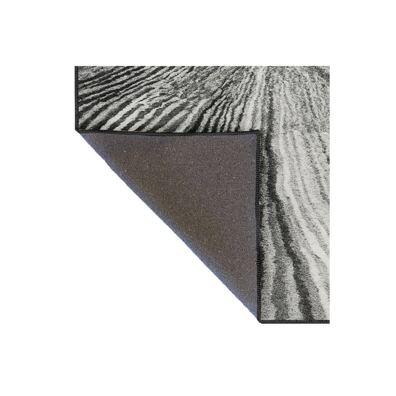 Tapis bleu tissé lavable rétro Mosso, 3'11" x 5'11"