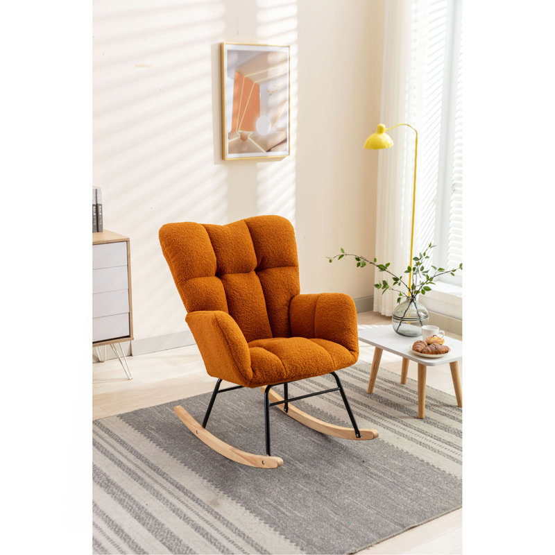 Chaise de chambre de bébé à bascule Teddy, Caramel