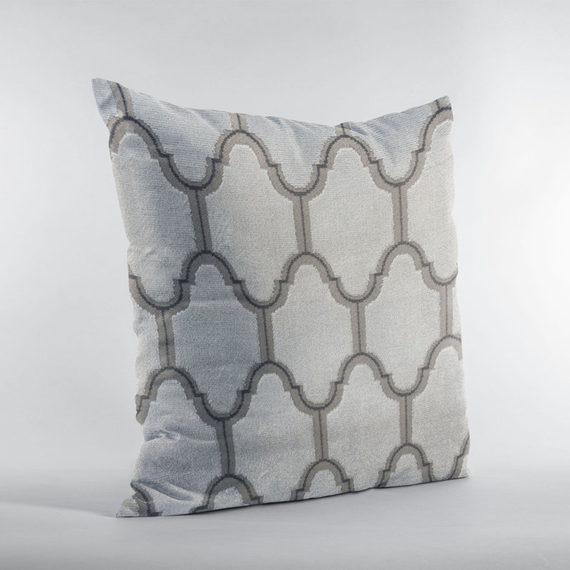 Coussin Royal Arches, H 22 po x l 22 po, Ivoire ivoire, Carré