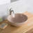Thin Ceramics Circular Vessel Bathroom Sink-1869322085
