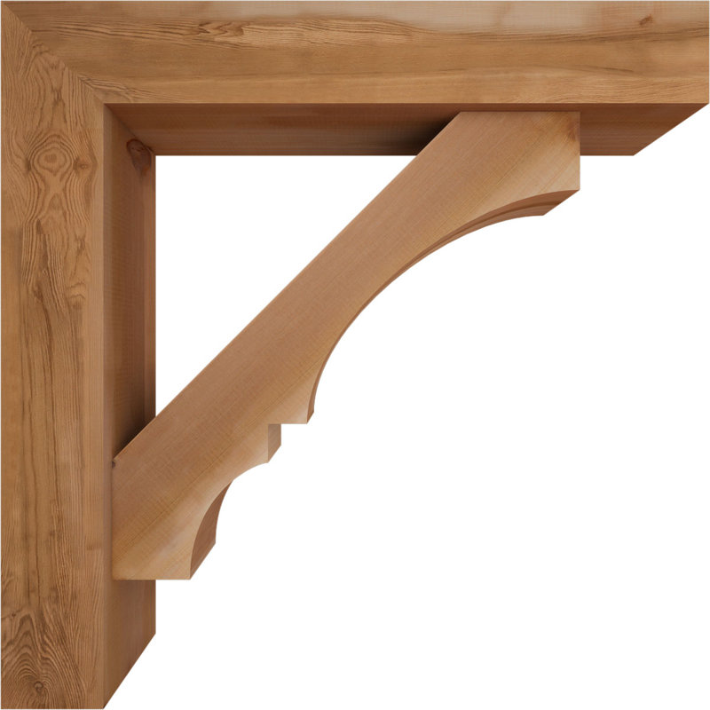 Support de bloc Balboa avec entretoise décalée, 38 x 38, Cèdre rouge occidental de l 7 1/2 po (lisse)