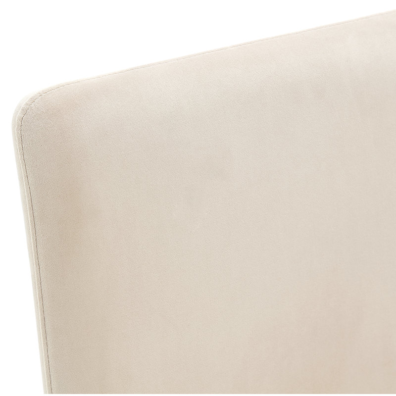 Chaise de salle à manger en velours Odelia, Sable