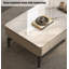Table basse rectangulaire en pierre avec rangement-110976661