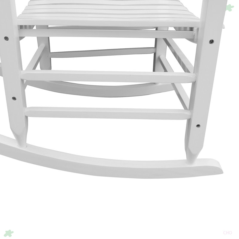 Chaise berçante en bois, Blanc