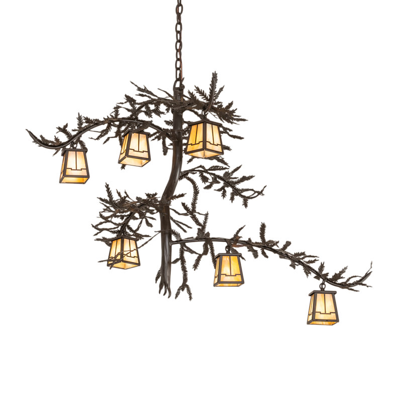 Valley View 6 - Light Geometric Chandelier