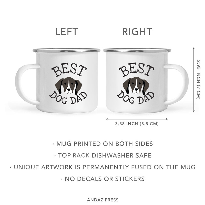 Grande tasse à café « Best Dog Dad », Pointeur