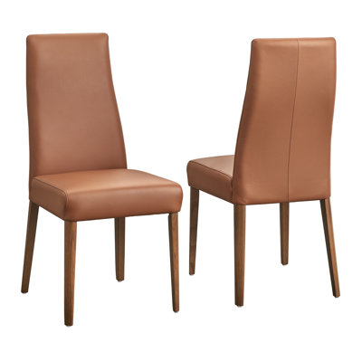 Ross Leather Parsons Chair (Set of 2)