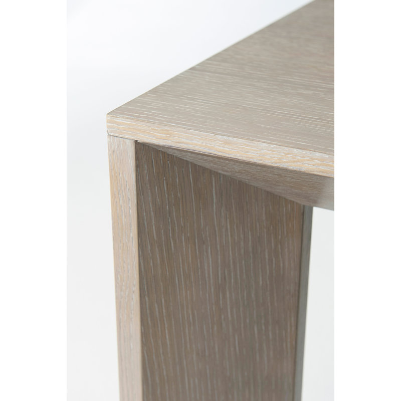 Composition Extendable Oak Dining Table, 84" L x 42" W