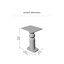 Arquita Solid Wood Pedestal End Table-1486612277