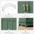 Freestanding Bathroom Vanity with Ceramic Sink, Farmhouse Bathroom Sink Cabinet with Door-mounted Shelves-873942646