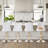 Swivel Upholstered Adjustable Height Counter Stool with Solid Wood Frame-98535826