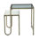 Sonoma 22" Nesting Side Table with Glass and Marble Top