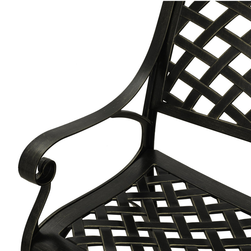 Banc de jardin extérieur en aluminium Alistair