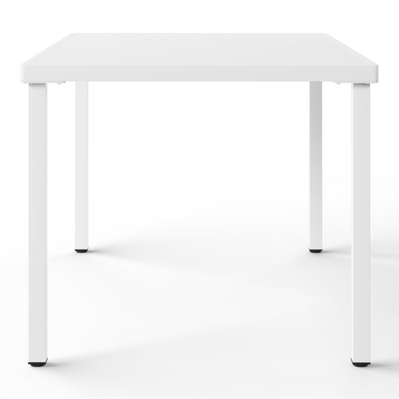 Table de salle à manger rectangulaire 59 po x 35,4 po, Blanc