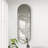 63" X 20" Oval Full-Length Mirror, Rust-Proof Brushed Aluminum Alloy Frame, Wall-Mounted Body Mirror For Bedroom Bathroom Entryway, Clear HD Reflection-624421893