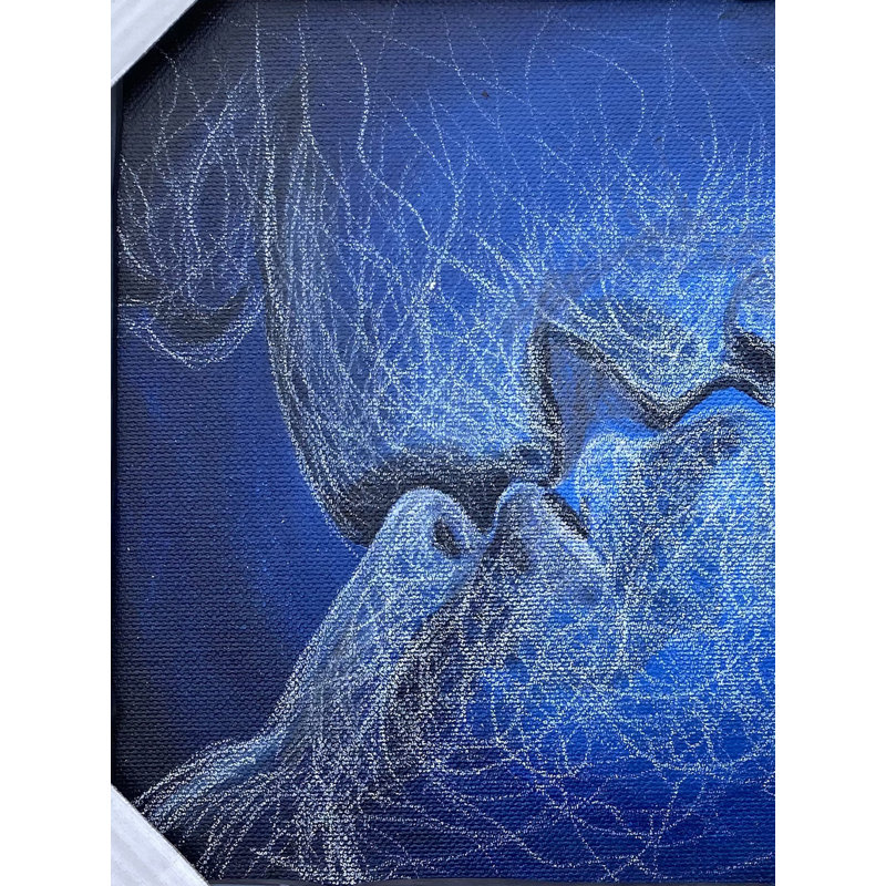 Mur d’identité aimante | Acrylique sur toile | Avec cadre | Par Jashanpreet Kaur