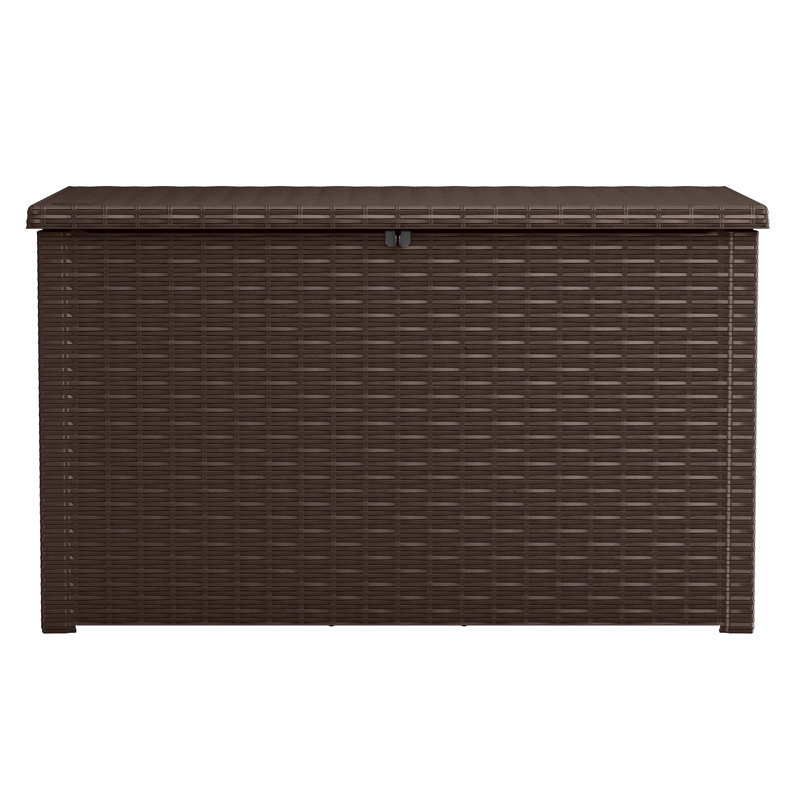 Keter Java 230 Gallon XXL Durable Resin Outdoor Storage and Organization Deck Box Ideal For Garden Patio Furniture and Supplies (Choose Color)