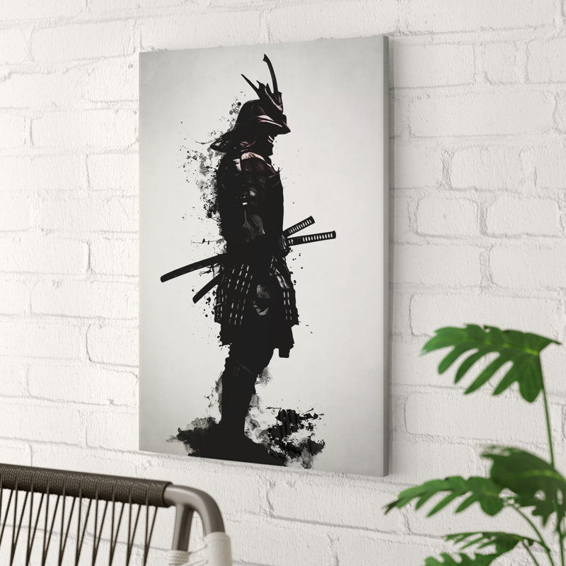 Armored Samurai by Nicklas Gustafsson - Wrapped Canvas Print, 101.6 cm H x 66.04 cm W x 1.91 cm D