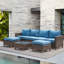 Ensemble de 7 chaises de patio en osier Umeh-72836230