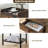 Bedside Table With Charging Station, Storage Shelf, 1 Drawer And Metal Frame