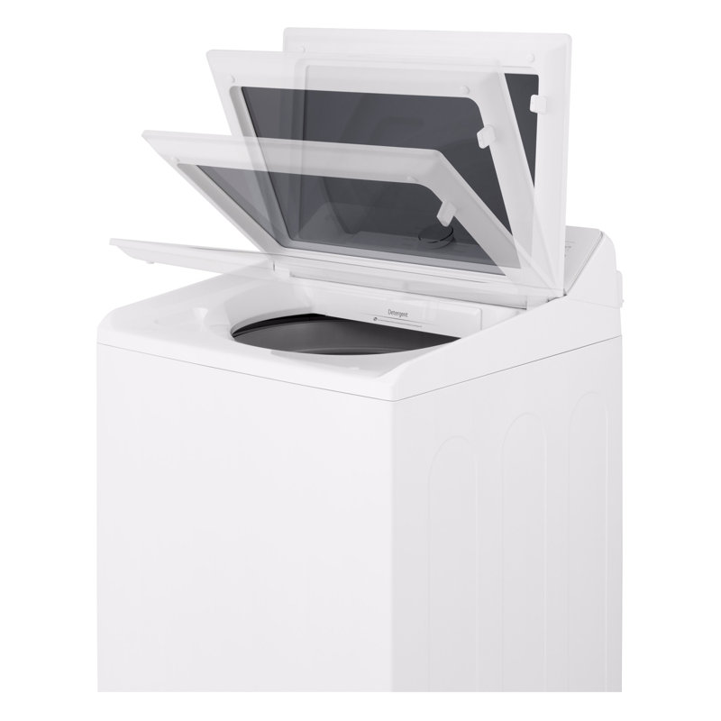 LG Mega Capacity Smart Top Load Washer with Impeller, EasyUnload & AI Sensing, 5.0 cu. ft., White