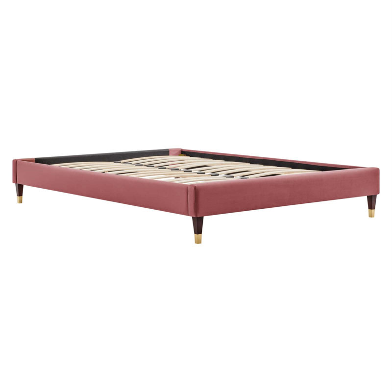 Structure de lit Harlow Performance, Double, Vieux rose
