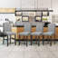 Upholstered Bar Stool with Solid Wood Frame
