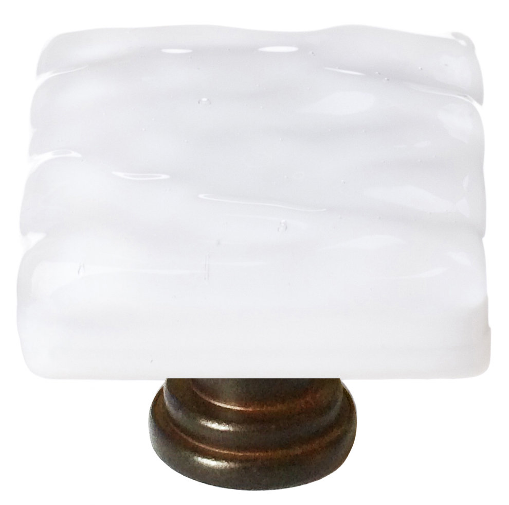 Glacier 1 1/4" Length Square Knob Sietto Knob 